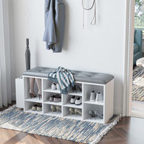 White shoe deals cubby bench